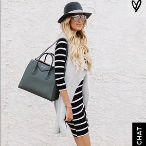 Lulus-Heir Lines Black Striped Dress